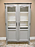provencal style display cabinet